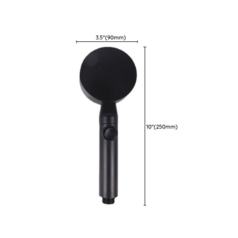 Metal Black Shower Head Self-Cleaning Standard Round Handheld Shower Heads Clearhalo 'Bathroom Remodel & Bathroom Fixtures' 'Home Improvement' 'home_improvement' 'home_improvement_shower_heads' 'Shower Heads' 'shower_heads' 'Showers & Bathtubs Plumbing' 'Showers & Bathtubs' 1200x1200_65fcd3a7-5cbd-4562-a298-a9e188ba24fa