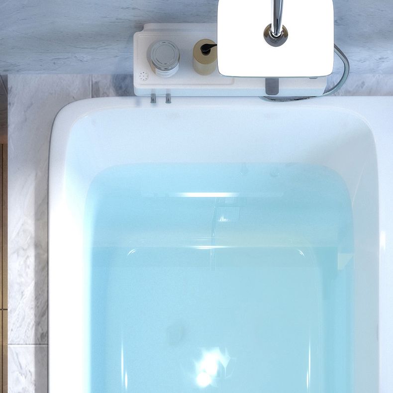 Modern Rectangular Drop-in Bathtub Acrylic White Bath Tub for Home Clearhalo 'Bathroom Remodel & Bathroom Fixtures' 'Bathtubs' 'Home Improvement' 'home_improvement' 'home_improvement_bathtubs' 'Showers & Bathtubs' 1200x1200_662b7cc0-0f0a-46af-8e72-5c2d01dcf7ad