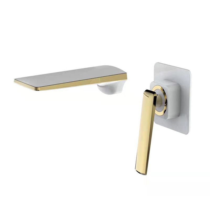 Wall Mounted Bathroom Faucets Glam Style Lever Handles Faucets Clearhalo 'bathroom_sink_faucets' 'Conjunta de Baño y Conjunta de Grifo' 'Coronamiento de Baño y Dispositivo de Baño' 'Grifo del lavabo del baño' 'Hogar' 'home_improvement' 'home_improvement_bathroom_sink_faucets' 'Mejoras para el hogar' 1200x1200_6673ce5b-5ede-4dc9-841c-c3bf46eb13be