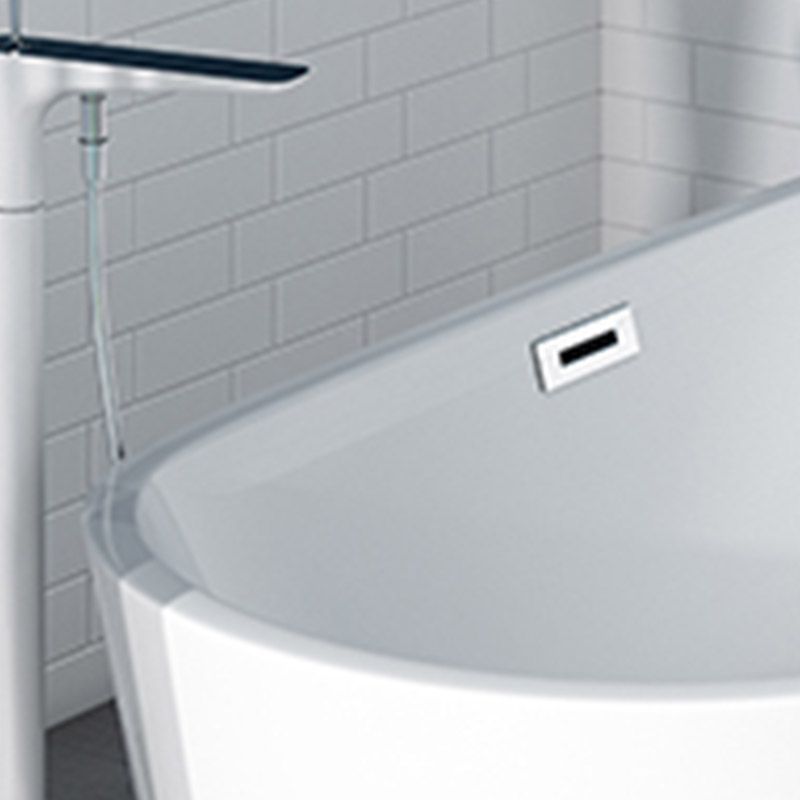 Polished Finish Acrylic Oval Bath Tub Soaking Stand Alone Tub with Drain Clearhalo 'Bathroom Remodel & Bathroom Fixtures' 'Bathtubs' 'Home Improvement' 'home_improvement' 'home_improvement_bathtubs' 'Showers & Bathtubs' 1200x1200_6679512c-7215-4618-87eb-720b9b89d8c3