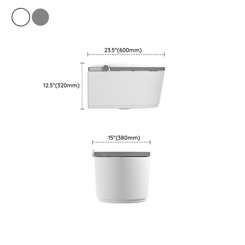 Elongated Toilet with Heated Seat Wall Mounted Bidet without Water Pressure Control Clearhalo 'Bathroom Remodel & Bathroom Fixtures' 'Bidets' 'Home Improvement' 'home_improvement' 'home_improvement_bidets' 'Toilets & Bidets' 1200x1200_669052ea-a674-4050-a896-01f2dcee5d36