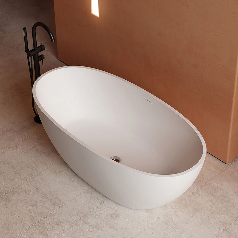 Antique Finish Oval Soaking Bath Stand Alone Modern Bath Tub Clearhalo 'Bathroom Remodel & Bathroom Fixtures' 'Bathtubs' 'Home Improvement' 'home_improvement' 'home_improvement_bathtubs' 'Showers & Bathtubs' 1200x1200_66ac345c-0edf-44b7-a989-996c7e56730e