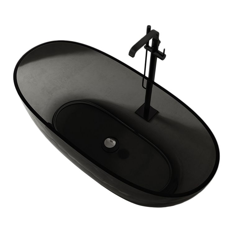 Antique Finish Soaking Bath Tub Stand Alone Modern Oval Bathtub Clearhalo 'Bathroom Remodel & Bathroom Fixtures' 'Bathtubs' 'Home Improvement' 'home_improvement' 'home_improvement_bathtubs' 'Showers & Bathtubs' 1200x1200_66f4e232-30e1-496f-80d1-f7ae771806ae