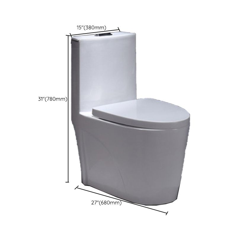 Porcelain Modern Toilet Floor Mounted One Piece Toilet Bowl Toilet Clearhalo 'Bathroom Remodel & Bathroom Fixtures' 'Home Improvement' 'home_improvement' 'home_improvement_toilets' 'Toilets & Bidets' 'Toilets' 1200x1200_66fdebf9-7365-4b59-8fbf-ac8758eb947d