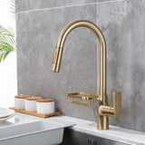 Modern Pot Filler Brass Pulldown Sprayer with Accessories Swivel Spout Kitchen Faucet Clearhalo 'Home Improvement' 'home_improvement' 'home_improvement_kitchen_faucets' 'Kitchen Faucets' 'Kitchen Remodel & Kitchen Fixtures' 'Kitchen Sinks & Faucet Components' 'kitchen_faucets' 1200x1200_670cb7e0-bad1-43f7-a6ad-a76fd25c942a