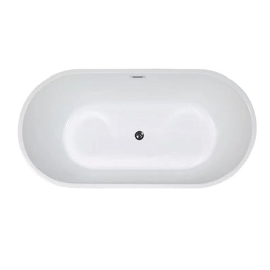 Modern Acrylic Ellipse Bathtub White Freestand Soaking Bathtub with Overflow Hole Clearhalo 'Bathroom Remodel & Bathroom Fixtures' 'Bathtubs' 'Home Improvement' 'home_improvement' 'home_improvement_bathtubs' 'Showers & Bathtubs' 1200x1200_673bad66-3d99-49b0-a1a8-1092db54cf95