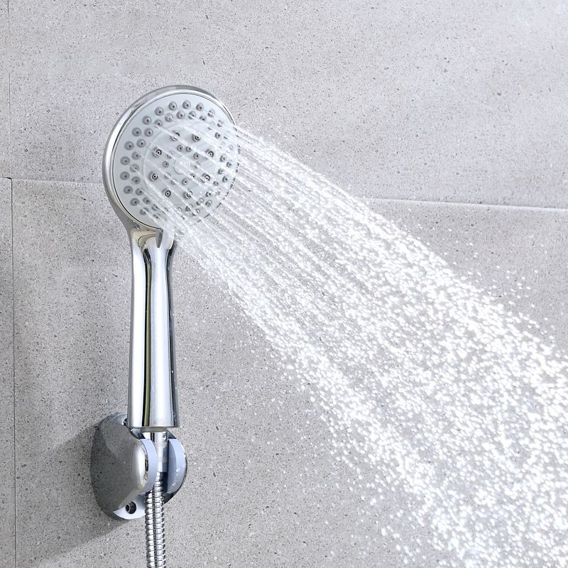 Modern Adjustable Shower Heads Round Metal Handheld Shower Head Clearhalo 'Bathroom Remodel & Bathroom Fixtures' 'Home Improvement' 'home_improvement' 'home_improvement_shower_heads' 'Shower Heads' 'shower_heads' 'Showers & Bathtubs Plumbing' 'Showers & Bathtubs' 1200x1200_6787a276-9ffd-47ff-b7ea-27e8de283bee