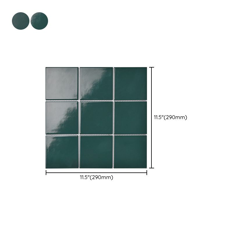 Square Mosaic Peel & Stick Tile in Green Water Resistant Mosaic Tile Clearhalo 'Flooring 'Home Improvement' 'home_improvement' 'home_improvement_peel_stick_blacksplash' 'Peel & Stick Backsplash Tile' 'peel_stick_blacksplash' 'Walls & Ceilings' Walls and Ceiling' 1200x1200_67c1e537-ef51-478d-b498-c3c7aa584c5e