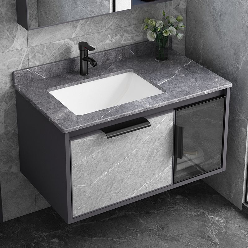 Metal Bathroom Sink Vanity Wall-Mounted Bathroom Vanity with Sink Included Clearhalo 'Bathroom Remodel & Bathroom Fixtures' 'Bathroom Vanities' 'bathroom_vanities' 'Home Improvement' 'home_improvement' 'home_improvement_bathroom_vanities' 1200x1200_68006440-1c08-4c7c-b44a-21e270716283