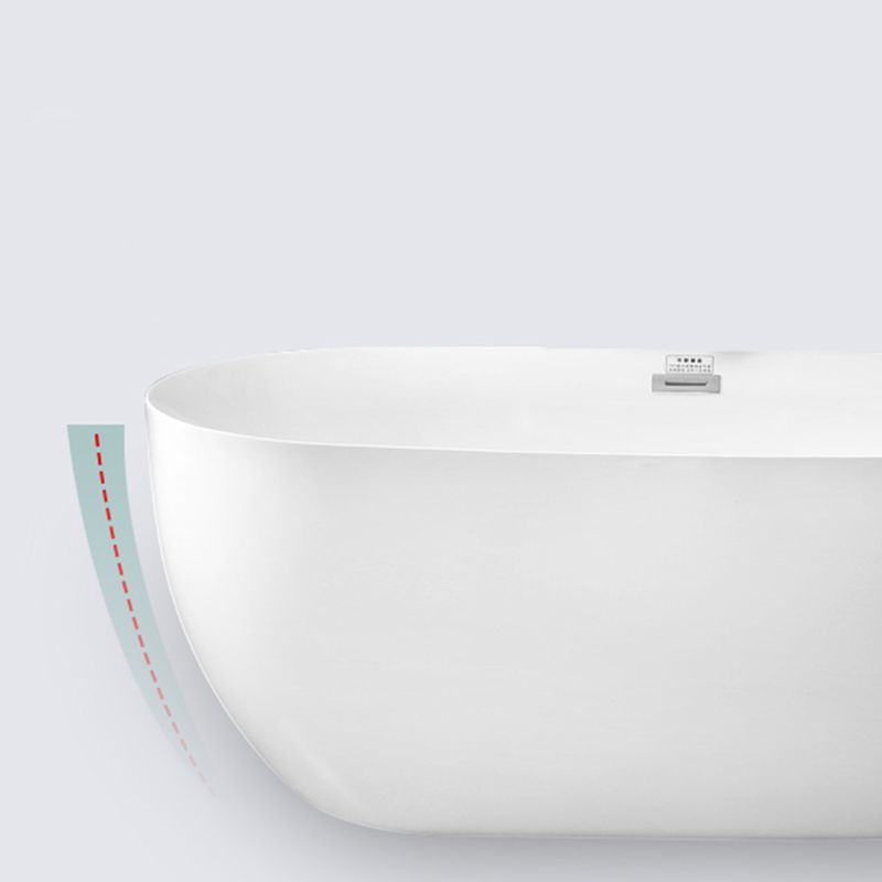 Bathroom Acrylic Oval Bathtub Soaking Tubs without Base in White Clearhalo 'Bathroom Remodel & Bathroom Fixtures' 'Bathtubs' 'Home Improvement' 'home_improvement' 'home_improvement_bathtubs' 'Showers & Bathtubs' 1200x1200_6807eb52-0064-4e14-b034-364a3c356009