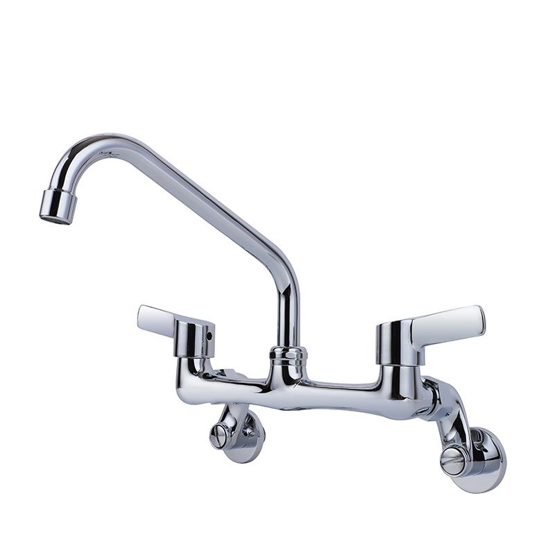 Modern Bar Faucet Brass Double Handle Wall Mounted Pot Filler Faucet Clearhalo 'Home Improvement' 'home_improvement' 'home_improvement_kitchen_faucets' 'Kitchen Faucets' 'Kitchen Remodel & Kitchen Fixtures' 'Kitchen Sinks & Faucet Components' 'kitchen_faucets' 1200x1200_683e1199-726a-4cbc-b9ea-e2698a1ab794