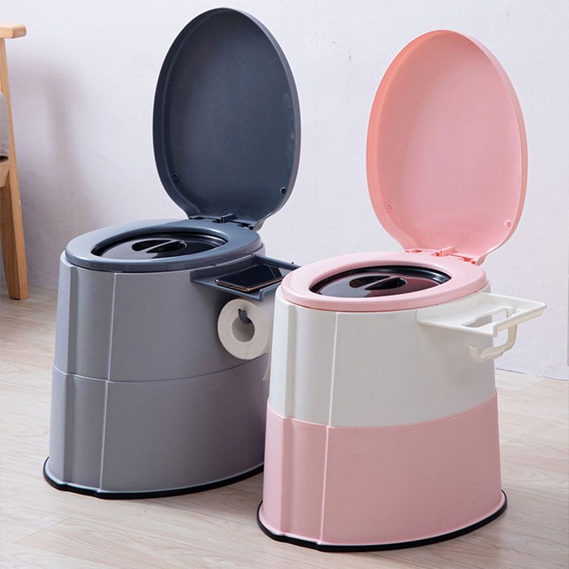 Modern Flush Toilet Plastic Round Floor Mount Toilet Bowl for Bathroom Clearhalo 'Bathroom Remodel & Bathroom Fixtures' 'Home Improvement' 'home_improvement' 'home_improvement_toilets' 'Toilets & Bidets' 'Toilets' 1200x1200_685ccff6-fe49-490f-97a5-995fd914ac0e