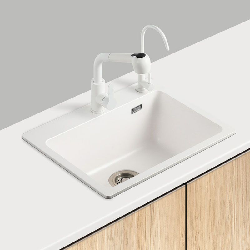 Drop-In Kitchen Sink Quartz Single Basin Kitchen Sink with Basket Strainer Clearhalo 'Home Improvement' 'home_improvement' 'home_improvement_kitchen_sinks' 'Kitchen Remodel & Kitchen Fixtures' 'Kitchen Sinks & Faucet Components' 'Kitchen Sinks' 'kitchen_sinks' 1200x1200_68635c0a-aca2-4967-8379-b0b9d9af3489