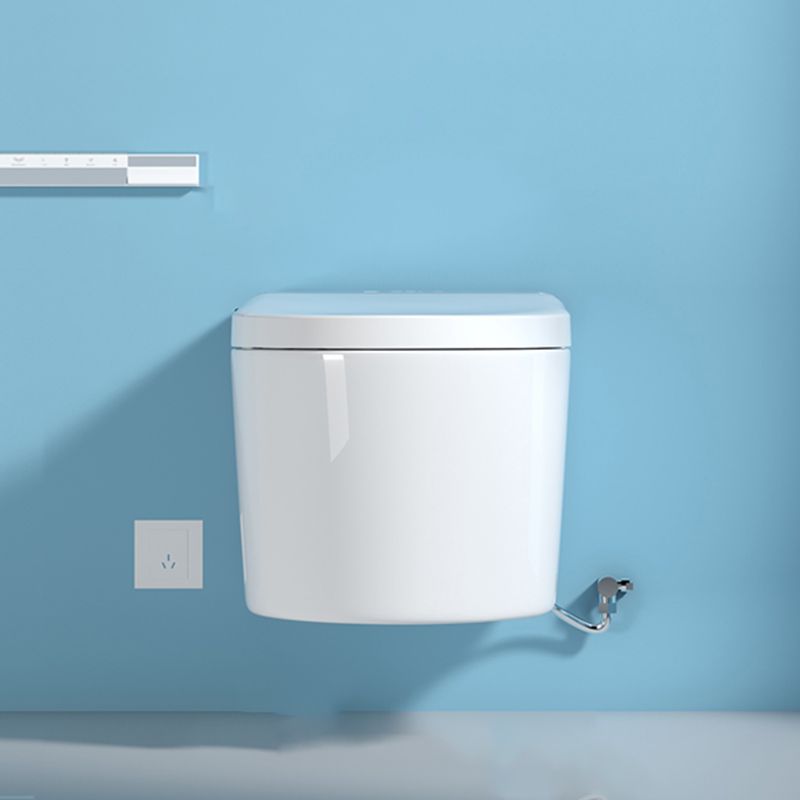 White All-In-One Smart Bidet with Tank 15" Wide Wall Mount Bidet Clearhalo 'Bathroom Remodel & Bathroom Fixtures' 'Bidets' 'Home Improvement' 'home_improvement' 'home_improvement_bidets' 'Toilets & Bidets' 1200x1200_6866906c-0694-4fd1-87d0-6748f55cf911