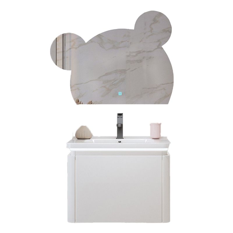 Sink Included Wall Mount Sink Vanity with Mirror Faucet for Bathroom Clearhalo 'Bathroom Remodel & Bathroom Fixtures' 'Bathroom Vanities' 'bathroom_vanities' 'Home Improvement' 'home_improvement' 'home_improvement_bathroom_vanities' 1200x1200_6884d39d-cdf6-4958-91a4-fceffa58006d