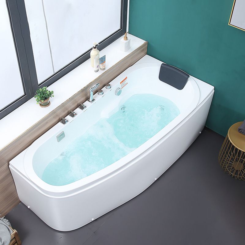 Modern Free Form Bathtub with Drain and Overflow Trim Acrylic Bath Clearhalo 'Bathroom Remodel & Bathroom Fixtures' 'Bathtubs' 'Home Improvement' 'home_improvement' 'home_improvement_bathtubs' 'Showers & Bathtubs' 1200x1200_6894a05b-c768-4125-bafe-9978dca0cc76