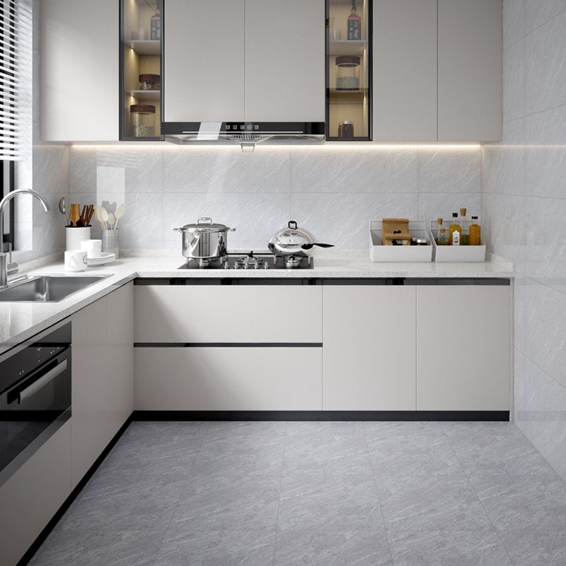 Square Ceramic Polished Straight Edge Singular Tile Marble Look Bathroom Wall Clearhalo 'Floor Tiles & Wall Tiles' 'floor_tiles_wall_tiles' 'Flooring 'Home Improvement' 'home_improvement' 'home_improvement_floor_tiles_wall_tiles' Walls and Ceiling' 1200x1200_68c59dbe-0130-4d7c-8c02-6643b932fb7c