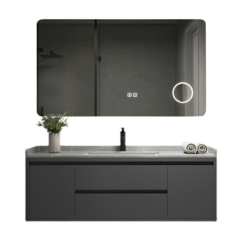 Wall Mount Modern Grey Bath Vanity with Mirror Faucet Sink for Bathroom Clearhalo 'Bathroom Remodel & Bathroom Fixtures' 'Bathroom Vanities' 'bathroom_vanities' 'Home Improvement' 'home_improvement' 'home_improvement_bathroom_vanities' 1200x1200_695c20bc-b743-4e6a-b9e3-fcbba426b39c