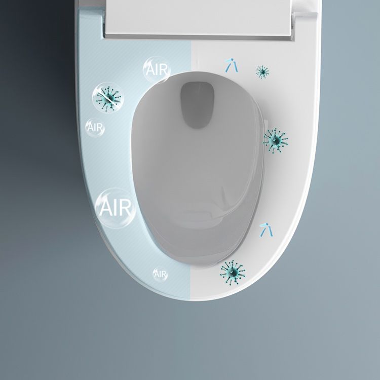 Elongated Floor Mount Bidet White Temperature Control Smart Bidet Clearhalo 'Bathroom Remodel & Bathroom Fixtures' 'Bidets' 'Home Improvement' 'home_improvement' 'home_improvement_bidets' 'Toilets & Bidets' 1200x1200_698a6b61-7c83-4095-9686-82dc058024cb