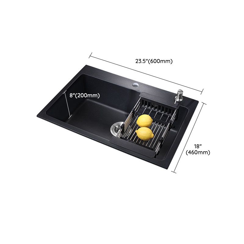 Quartz Kitchen Sink Modern Drop-In Kitchen Sink with Drain Assembly Clearhalo 'Home Improvement' 'home_improvement' 'home_improvement_kitchen_sinks' 'Kitchen Remodel & Kitchen Fixtures' 'Kitchen Sinks & Faucet Components' 'Kitchen Sinks' 'kitchen_sinks' 1200x1200_69a836e1-7414-49e4-a625-b508522bd21b