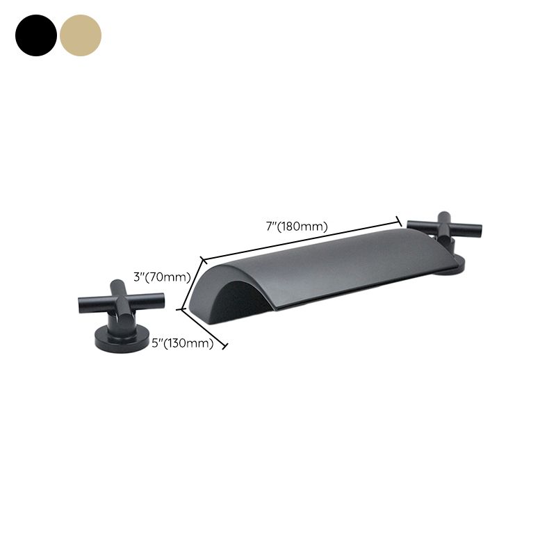 Contemporary Bath Faucet Trim Metal Deck Mounted Bath Faucet Trim Clearhalo 'Bathroom Remodel & Bathroom Fixtures' 'Bathtub Faucets' 'bathtub_faucets' 'Home Improvement' 'home_improvement' 'home_improvement_bathtub_faucets' 1200x1200_69c17bda-1576-4fdb-9846-f532942a7f73