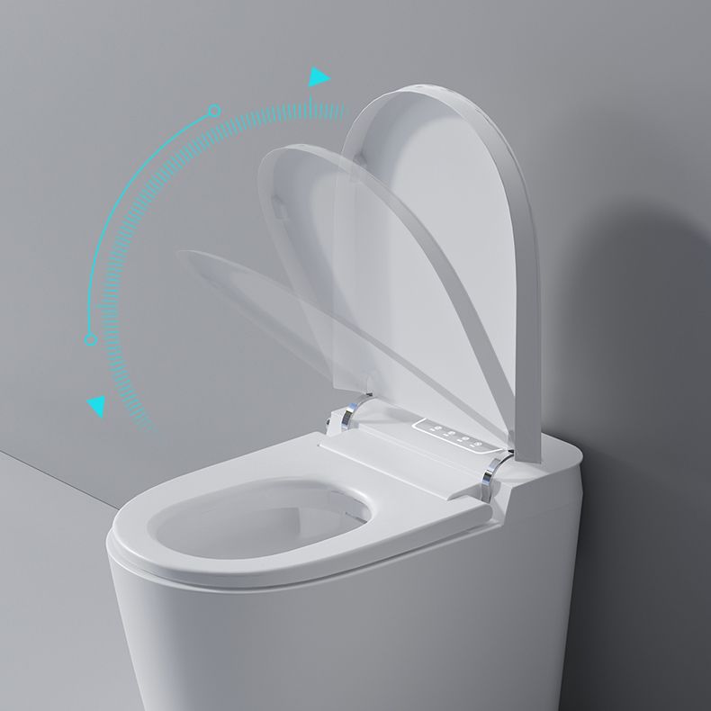 Elongated Floor Bidet 15" Wide All-In-One Smart Toilet Seat Bidet in White Clearhalo 'Bathroom Remodel & Bathroom Fixtures' 'Bidets' 'Home Improvement' 'home_improvement' 'home_improvement_bidets' 'Toilets & Bidets' 1200x1200_69dbe849-11ed-4de9-8c83-373b639cd690