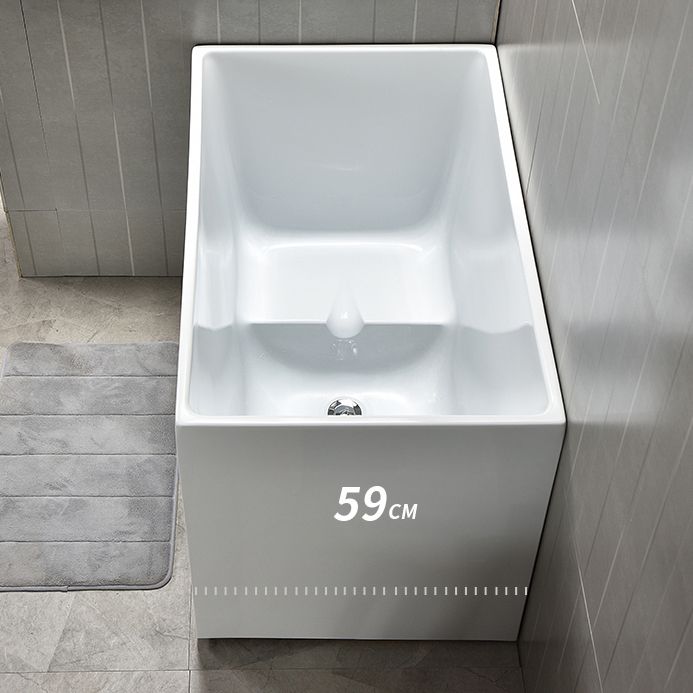 Back to Wall Bathtub Antique Finish Rectangular Soaking Bathtub Clearhalo 'Bathroom Remodel & Bathroom Fixtures' 'Bathtubs' 'Home Improvement' 'home_improvement' 'home_improvement_bathtubs' 'Showers & Bathtubs' 1200x1200_6a1a73d0-36a8-4b53-a2d9-fcdbb1b3e10d