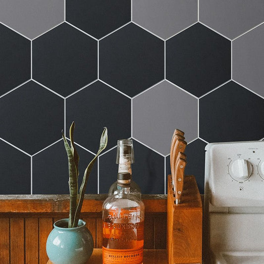 Peel and Stick Tiles Hexagonal Peel and Stick Backsplash 20 Pack Clearhalo 'Flooring 'Home Improvement' 'home_improvement' 'home_improvement_peel_stick_blacksplash' 'Peel & Stick Backsplash Tile' 'peel_stick_blacksplash' 'Walls & Ceilings' Walls and Ceiling' 1200x1200_6a22b3be-b972-43d0-bcbd-ec2221554915