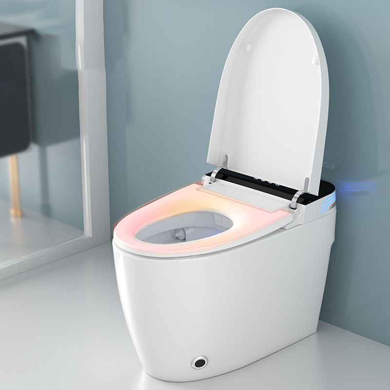 Elongated Floor Mount Bidet in White Egg Shaped Smart Bidet with Heated Seat Clearhalo 'Bathroom Remodel & Bathroom Fixtures' 'Bidets' 'Home Improvement' 'home_improvement' 'home_improvement_bidets' 'Toilets & Bidets' 1200x1200_6a3ffa0a-5dec-4a09-99d7-f53b3acec536