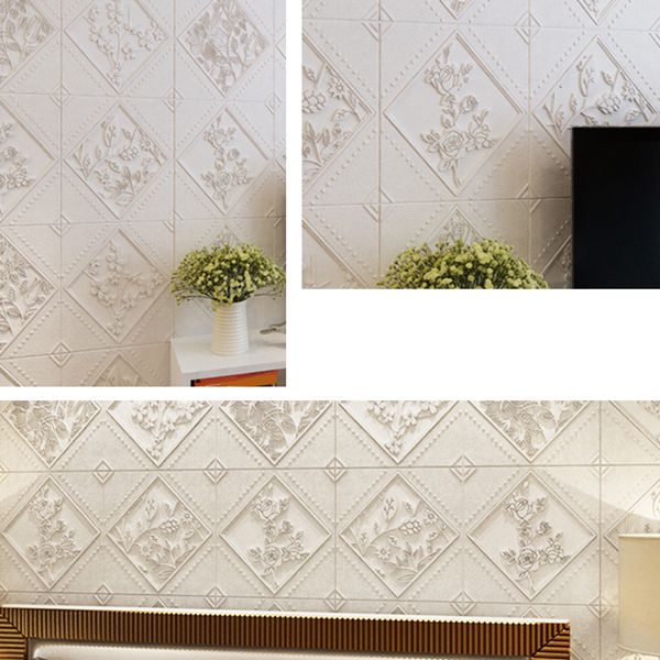 3D Embossed Backsplash Panels Peel and Stick Waterproof Wall Access Panel Clearhalo 'Flooring 'Home Improvement' 'home_improvement' 'home_improvement_wall_paneling' 'Wall Paneling' 'wall_paneling' 'Walls & Ceilings' Walls and Ceiling' 1200x1200_6a658a64-ce1e-4d44-a24f-a567162f9a39