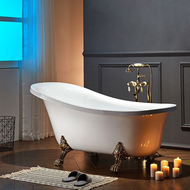 Freestanding Soaking Bath Antique Finish Modern Oval Bath Tub Clearhalo 'Bathroom Remodel & Bathroom Fixtures' 'Bathtubs' 'Home Improvement' 'home_improvement' 'home_improvement_bathtubs' 'Showers & Bathtubs' 1200x1200_6a94ebdd-57c6-42a4-a486-fab6ae81e6ec