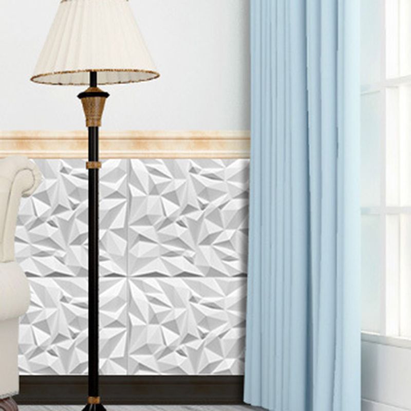 Modern Square Interior Wall Paneling Peel and Stick 3D Embossed Wall Paneling Clearhalo 'Flooring 'Home Improvement' 'home_improvement' 'home_improvement_wall_paneling' 'Wall Paneling' 'wall_paneling' 'Walls & Ceilings' Walls and Ceiling' 1200x1200_6b1a002e-1163-454c-9008-294fea3713c9