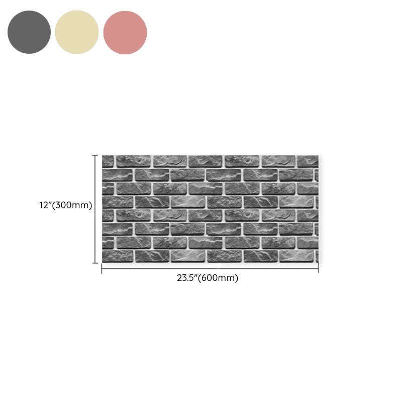 Industrial Wall Ceiling 3D Artificial Brick Living Room Peel and Stick Paneling (5-Pack) Clearhalo 'Flooring 'Home Improvement' 'home_improvement' 'home_improvement_wall_paneling' 'Wall Paneling' 'wall_paneling' 'Walls & Ceilings' Walls and Ceiling' 1200x1200_6b1fdf1d-2b60-43ad-83ef-8f55d97f353c