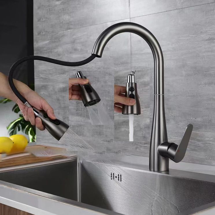 Modern Pot Filler Stainless Steel Pull down Faucet Swivel Spout Kitchen Bar Faucet Clearhalo 'Home Improvement' 'home_improvement' 'home_improvement_kitchen_faucets' 'Kitchen Faucets' 'Kitchen Remodel & Kitchen Fixtures' 'Kitchen Sinks & Faucet Components' 'kitchen_faucets' 1200x1200_6b409dc8-d84e-4cf2-8cd7-4e80500876e7