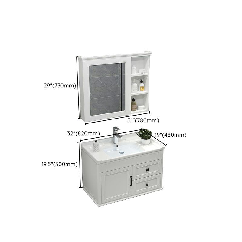 Wall Mount Mirror Included Sink Vanity with Faucet for Bathroom Clearhalo 'Bathroom Remodel & Bathroom Fixtures' 'Bathroom Vanities' 'bathroom_vanities' 'Home Improvement' 'home_improvement' 'home_improvement_bathroom_vanities' 1200x1200_6b7ddba5-5a31-44d7-85bb-d8c4f8d4f44a