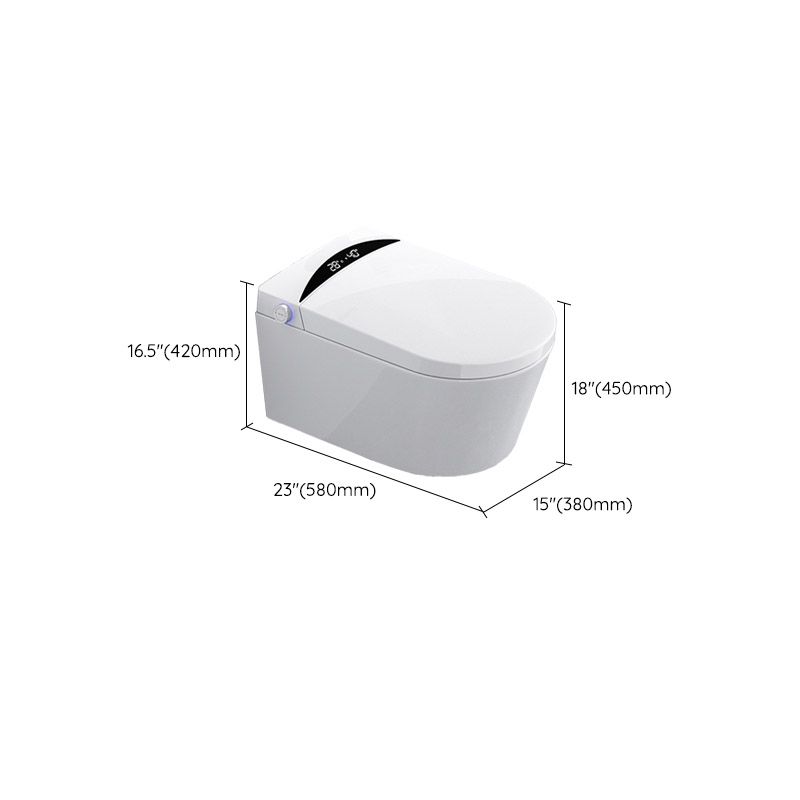 Contemporary 1-Piece Toilet Bowl In-Wall Urine Toilet with Slow Close Seat for Washroom Clearhalo 'Bathroom Remodel & Bathroom Fixtures' 'Home Improvement' 'home_improvement' 'home_improvement_toilets' 'Toilets & Bidets' 'Toilets' 1200x1200_6bbae6d8-4d63-4aeb-b616-f1720ea6ab47