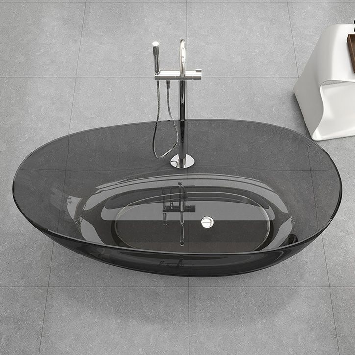 Antique Finish Soaking Bathtub Oval Stand Alone Modern Bath Tub Clearhalo 'Bathroom Remodel & Bathroom Fixtures' 'Bathtubs' 'Home Improvement' 'home_improvement' 'home_improvement_bathtubs' 'Showers & Bathtubs' 1200x1200_6bc6f126-d589-44f5-a6a8-6ce89d99cbf4