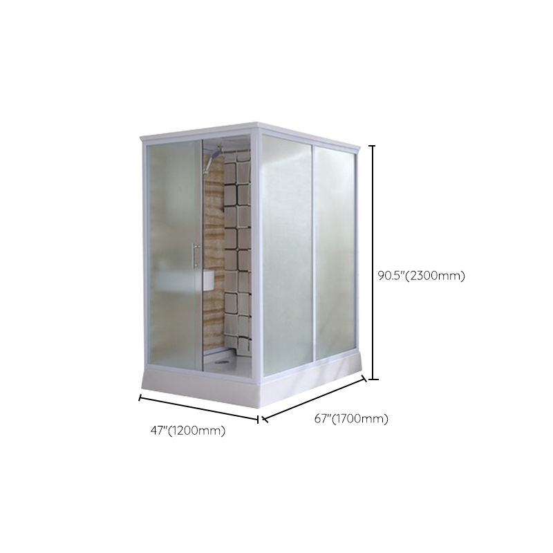 Clear Rectangle Shower Stall Modern Single Sliding Shower Stall Clearhalo 'Bathroom Remodel & Bathroom Fixtures' 'Home Improvement' 'home_improvement' 'home_improvement_shower_stalls_enclosures' 'Shower Stalls & Enclosures' 'shower_stalls_enclosures' 'Showers & Bathtubs' 1200x1200_6c044494-3d89-4665-8766-edd653ce00e0