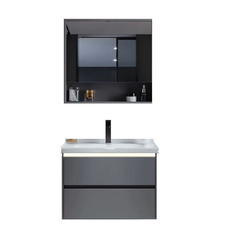 Grey Modern Wall Mounted Standard Open Console with Sink Set Clearhalo 'Bathroom Remodel & Bathroom Fixtures' 'Bathroom Vanities' 'bathroom_vanities' 'Home Improvement' 'home_improvement' 'home_improvement_bathroom_vanities' 1200x1200_6c1fb8cd-e489-4de6-9dba-676cf72f7cf8