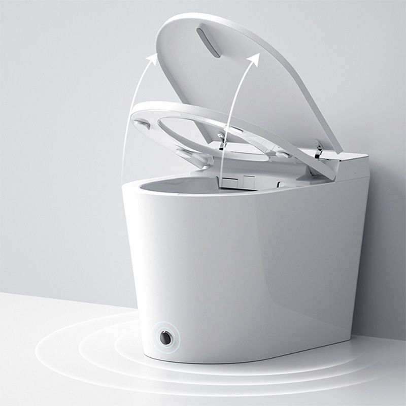 Elongated with Heated Seat Foot Sensor Contemporary Ceramic Floor Mount Bidet Clearhalo 'Bathroom Remodel & Bathroom Fixtures' 'Bidets' 'Home Improvement' 'home_improvement' 'home_improvement_bidets' 'Toilets & Bidets' 1200x1200_6c287f52-dd86-41c3-813d-54a5e4e4cea7