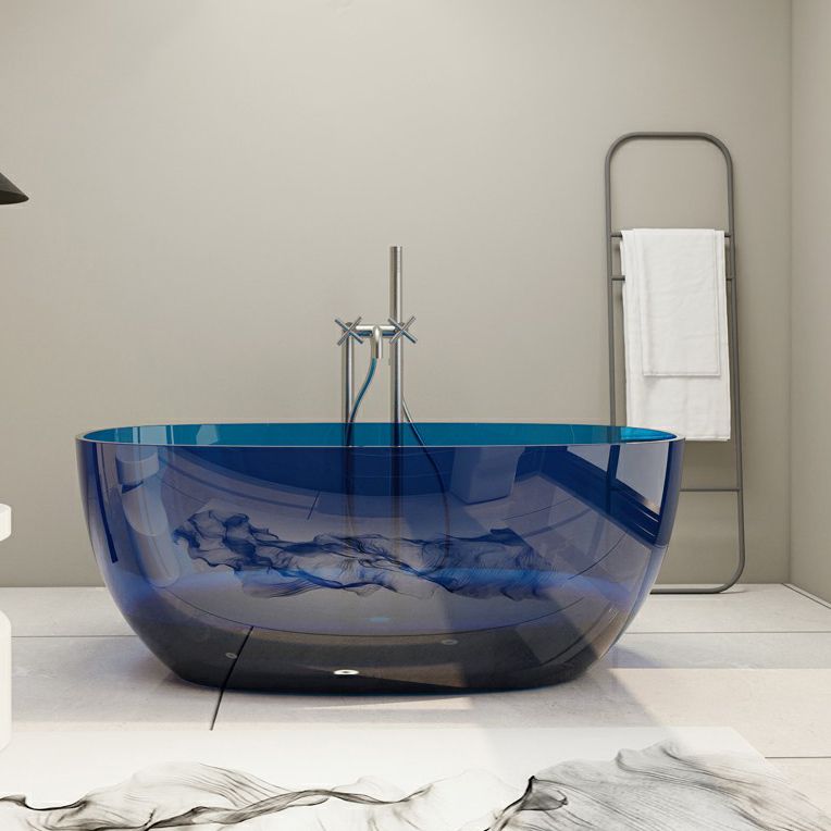 Modern Freestanding Roll Top Bathtub Soaking Oval Bath for Bathroom Clearhalo 'Bathroom Remodel & Bathroom Fixtures' 'Bathtubs' 'Home Improvement' 'home_improvement' 'home_improvement_bathtubs' 'Showers & Bathtubs' 1200x1200_6c37994d-8c8b-4a05-b4de-d0d6d7a7cb1b