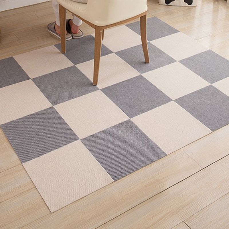 Carpet Tile Non-Skid Fade Resistant Solid Color Self-Stick Carpet Tiles Living Room Clearhalo 'Carpet Tiles & Carpet Squares' 'carpet_tiles_carpet_squares' 'Flooring 'Home Improvement' 'home_improvement' 'home_improvement_carpet_tiles_carpet_squares' Walls and Ceiling' 1200x1200_6c60bdc0-af9e-4875-b406-bb95cadf45e8