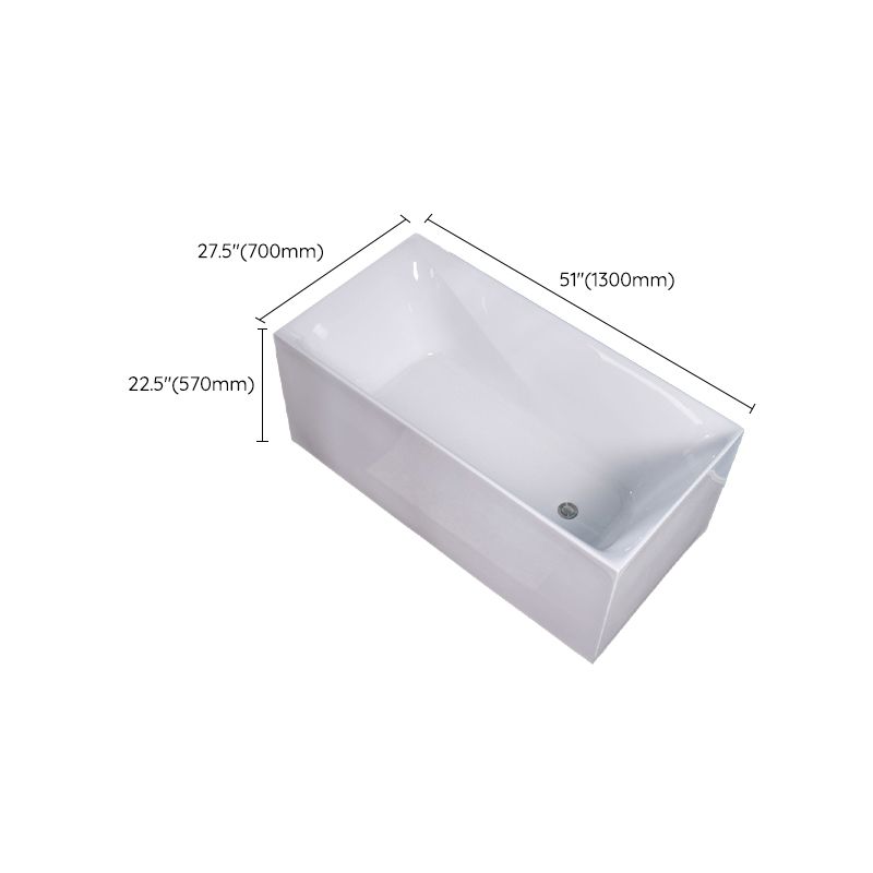 Soaking Freestanding Bath Tub Modern Style Acrylic Bathroom Bathtub Clearhalo 'Bathroom Remodel & Bathroom Fixtures' 'Bathtubs' 'Home Improvement' 'home_improvement' 'home_improvement_bathtubs' 'Showers & Bathtubs' 1200x1200_6c7bdcab-3f59-46c2-9c82-7c9d911c1670