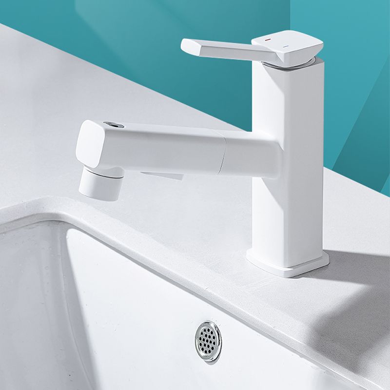 Lever Handle Faucet Pull-out Vessel Sink Faucet with Swivel Spout Clearhalo 'Bathroom Remodel & Bathroom Fixtures' 'Bathroom Sink Faucets' 'Bathroom Sinks & Faucet Components' 'bathroom_sink_faucets' 'Home Improvement' 'home_improvement' 'home_improvement_bathroom_sink_faucets' 1200x1200_6cc7f717-9563-465a-bafa-a9f7c83b3d5a