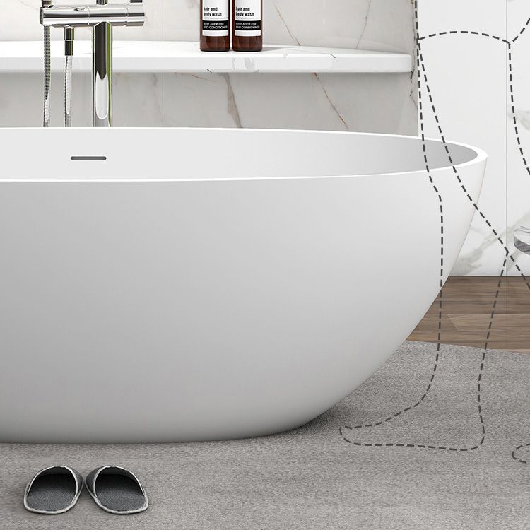 Oval Soaking Modern Bathtub Antique Finish Stand Alone Bath Tub Clearhalo 'Bathroom Remodel & Bathroom Fixtures' 'Bathtubs' 'Home Improvement' 'home_improvement' 'home_improvement_bathtubs' 'Showers & Bathtubs' 1200x1200_6cf3669e-13bd-47ea-8df5-e15d771e2179