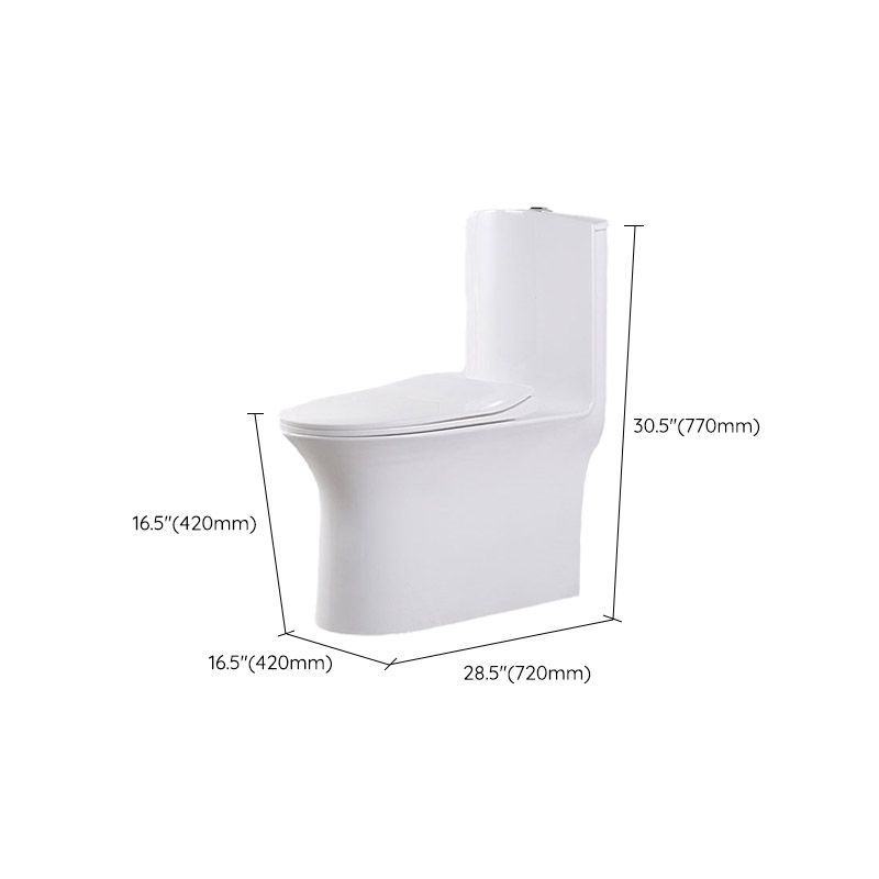 Modern White Flush Toilet Floor Mounted Toilet Bowl with Slow Close Seat for Washroom Clearhalo 'Bathroom Remodel & Bathroom Fixtures' 'Home Improvement' 'home_improvement' 'home_improvement_toilets' 'Toilets & Bidets' 'Toilets' 1200x1200_6d49f9c4-0ab0-456e-b46e-8014ded967be