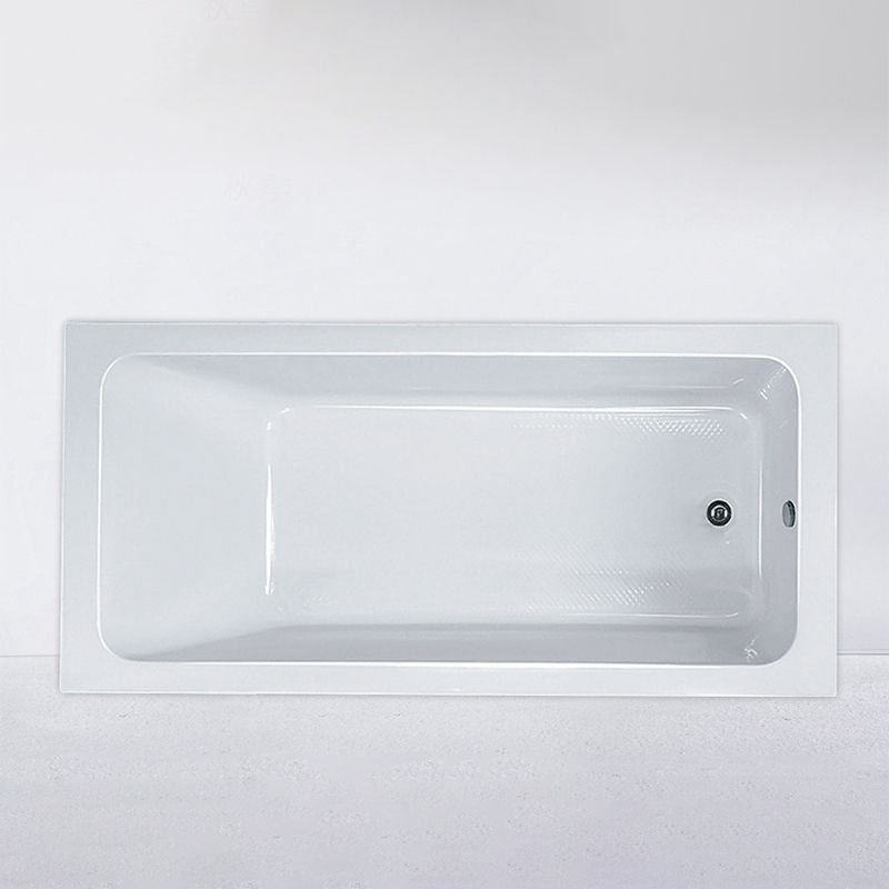 Modern Drop-in Acrylic Bathtub Internal Drain White Soaking Tub Clearhalo 'Bathroom Remodel & Bathroom Fixtures' 'Bathtubs' 'Home Improvement' 'home_improvement' 'home_improvement_bathtubs' 'Showers & Bathtubs' 1200x1200_6d671cda-dbe4-4f49-80dc-d6c77adf3a55