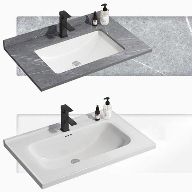 Modern Bath Vanity Gray Single Rectangular Wall Mount Sink Vanity Clearhalo 'Bathroom Remodel & Bathroom Fixtures' 'Bathroom Vanities' 'bathroom_vanities' 'Home Improvement' 'home_improvement' 'home_improvement_bathroom_vanities' 1200x1200_6da1022c-bb62-42f9-a3cf-d03e4ca979cd