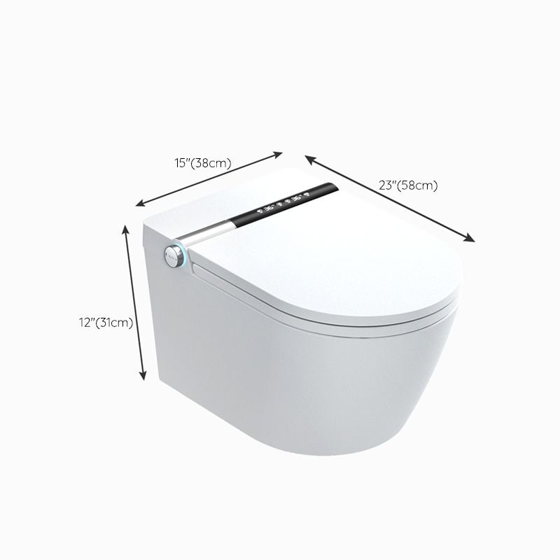 Foot Sensor Wall Hung Toilet Set Shatterproof Wall Mounted Bidet Clearhalo 'Bathroom Remodel & Bathroom Fixtures' 'Bidets' 'Home Improvement' 'home_improvement' 'home_improvement_bidets' 'Toilets & Bidets' 1200x1200_6df1842e-f2de-452c-8b2a-5808c7fa5c1b