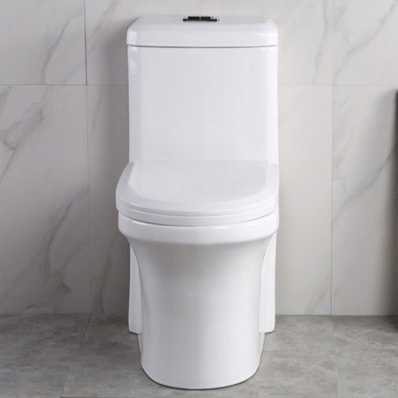 Modern White Flush Toilet Floor Mounted Toilet Bowl with Slow Close Seat for Washroom Clearhalo 'Bathroom Remodel & Bathroom Fixtures' 'Home Improvement' 'home_improvement' 'home_improvement_toilets' 'Toilets & Bidets' 'Toilets' 1200x1200_6e04f4f1-df0b-4185-9562-0fcb2c4f0ea6